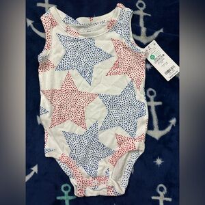 NWT Carters 4th Of July Stars Bodysuit
